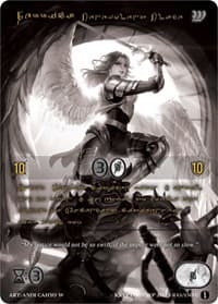 Ferrica, Benevolent Blade (Gold Kryptik Language) - Wicked Prophecy [Wave 1] (eBay Gen Con Exclusive) - Kryptik TCG card