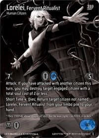 Lorelei, Fervent Ritualist - Wicked Prophecy [Wave 1] (eBay Gen Con Exclusive) - Kryptik TCG card
