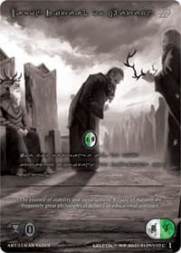 Mabon, Ritual of Autumn (Silver Kryptik Language) - Wicked Prophecy [Wave 1] (eBay Gen Con Exclusive) - Kryptik TCG card