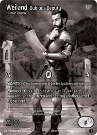 Weiland, Dubious Deputy - Wicked Prophecy [Wave 1] (eBay Gen Con Exclusive) - Kryptik TCG card
