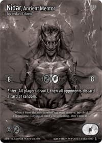 Nidar, Ancient Mentor - Wicked Prophecy [Wave 1] (eBay Gen Con Exclusive) - Kryptik TCG card
