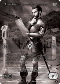 Weiland, Dubious Deputy (Silver Kryptik Language) - Wicked Prophecy [Wave 1] (eBay Gen Con Exclusive) - Kryptik TCG card