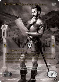 Weiland, Dubious Deputy (Gold Kryptik Language) - Wicked Prophecy [Wave 1] (eBay Gen Con Exclusive) - Kryptik TCG card