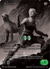 Norra (Silver Kryptik Language) - Wicked Prophecy [Wave 1] (eBay Gen Con Exclusive) - Kryptik TCG card