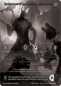 Dookraka, Terrifying Protector (Silver Kryptik Language) - Wicked Prophecy [Wave 1] (eBay Gen Con Exclusive) - Kryptik TCG card