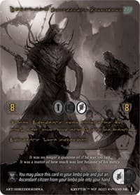 Dookraka, Terrifying Protector (Gold Kryptik Language) - Wicked Prophecy [Wave 1] (eBay Gen Con Exclusive) - Kryptik TCG card
