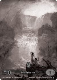 Serene Retreat (Box Topper) - Wicked Prophecy [Wave 1] (eBay Gen Con Exclusive) - Kryptik TCG card