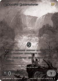 Serene Retreat (Silver Kryptik Language) - Wicked Prophecy [Wave 1] (eBay Gen Con Exclusive) - Kryptik TCG card
