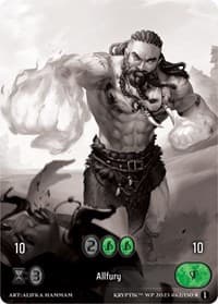 Allfury (Box Topper) - Wicked Prophecy [Wave 1] (eBay Gen Con Exclusive) - Kryptik TCG card