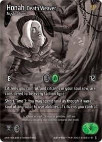 Honah, Death Weaver - Wicked Prophecy [Wave 1] (eBay Gen Con Exclusive) - Kryptik TCG card