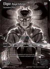 Eligor, Royal Advisor - Wicked Prophecy [Wave 1] (eBay Gen Con Exclusive) - Kryptik TCG card