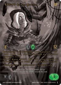 Honah, Death Weaver (Gold Kryptik Language) - Wicked Prophecy [Wave 1] (eBay Gen Con Exclusive) - Kryptik TCG card