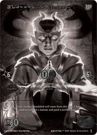 Eligor, Royal Advisor (Silver Kryptik Language) - Wicked Prophecy [Wave 1] (eBay Gen Con Exclusive) - Kryptik TCG card