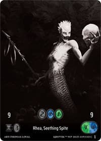 Rhea, Seething Spite (Box Topper) - Wicked Prophecy [Wave 1] (eBay Gen Con Exclusive) - Kryptik TCG card