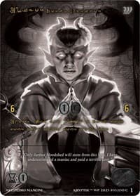 Eligor, Royal Advisor (Gold Kryptik Language) - Wicked Prophecy [Wave 1] (eBay Gen Con Exclusive) - Kryptik TCG card
