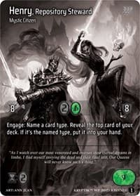 Henry, Repository Steward - Wicked Prophecy [Wave 1] (eBay Gen Con Exclusive) - Kryptik TCG card