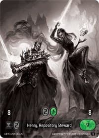 Henry, Repository Steward (Box Topper) - Wicked Prophecy [Wave 1] (eBay Gen Con Exclusive) - Kryptik TCG card