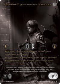 Keeran, Unwitting Sacrifice (Gold Kryptik Language) - Wicked Prophecy [Wave 1] (eBay Gen Con Exclusive) - Kryptik TCG card
