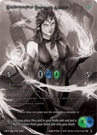 Juturna, Mystic Queen (Silver Kryptik Language) - Wicked Prophecy [Wave 1] (eBay Gen Con Exclusive) - Kryptik TCG card