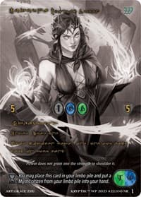 Juturna, Mystic Queen (Gold Kryptik Language) - Wicked Prophecy [Wave 1] (eBay Gen Con Exclusive) - Kryptik TCG card