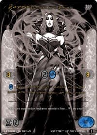 Pasha, Flower and Thorn (Gold Kryptik Language) - Wicked Prophecy [Wave 1] (eBay Gen Con Exclusive) - Kryptik TCG card