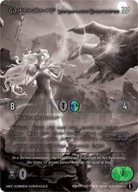Kerrigan, Desperate Crescendo (Silver Kryptik Language) - Wicked Prophecy [Wave 1] (eBay Gen Con Exclusive) - Kryptik TCG card