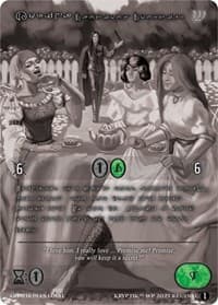Korina, Cautious Courtier (Silver Kryptik Language) - Wicked Prophecy [Wave 1] (eBay Gen Con Exclusive) - Kryptik TCG card