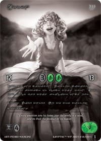 Erryn (Silver Kryptik Language) - Wicked Prophecy [Wave 1] (eBay Gen Con Exclusive) - Kryptik TCG card