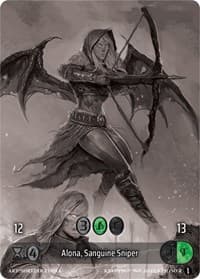 Alona, Sanguine Sniper (Box Topper) - Wicked Prophecy [Wave 1] (eBay Gen Con Exclusive) - Kryptik TCG card