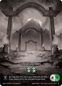 Smoldering Embers (Box Topper) - Wicked Prophecy [Wave 1] (eBay Gen Con Exclusive) - Kryptik TCG card