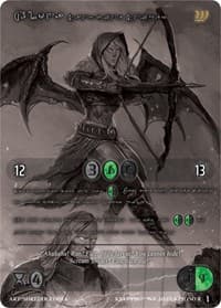 Alona, Sanguine Sniper (Silver Kryptik Language) - Wicked Prophecy [Wave 1] (eBay Gen Con Exclusive) - Kryptik TCG card