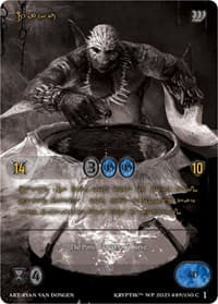 Zaku (Gold Kryptik Language) - Wicked Prophecy [Wave 1] (eBay Gen Con Exclusive) - Kryptik TCG card