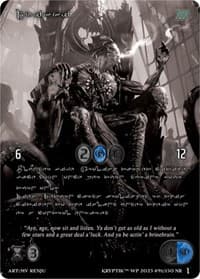 Drikki (Silver Kryptik Language) - Wicked Prophecy [Wave 1] (eBay Gen Con Exclusive) - Kryptik TCG card
