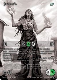 Zyaal (Silver Kryptik Language) - Wicked Prophecy [Wave 1] (eBay Gen Con Exclusive) - Kryptik TCG card