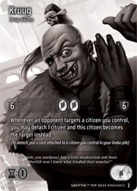 Kruug - Wicked Prophecy [Wave 1] (eBay Gen Con Exclusive) - Kryptik TCG card