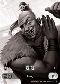 Kruug (Box Topper) - Wicked Prophecy [Wave 1] (eBay Gen Con Exclusive) - Kryptik TCG card
