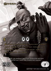 Kruug (Gold Kryptik Language) - Wicked Prophecy [Wave 1] (eBay Gen Con Exclusive) - Kryptik TCG card