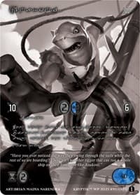Anakoni (Silver Kryptik Language) - Wicked Prophecy [Wave 1] (eBay Gen Con Exclusive) - Kryptik TCG card