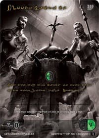 Bloody Sacrifice (Gold Kryptik Language) - Wicked Prophecy [Wave 1] (eBay Gen Con Exclusive) - Kryptik TCG card