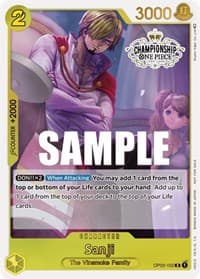 Sanji (Store Championship Participation Pack Vol. 2) - One Piece Promotion Cards - One Piece Card Game card