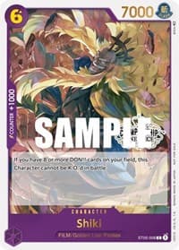 Shiki (Store Championship Participation Pack Vol. 2) - One Piece Promotion Cards - One Piece Card Game card