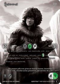 Mikki (Silver Kryptik Language) - Wicked Prophecy [Wave 1] (eBay Gen Con Exclusive) - Kryptik TCG card