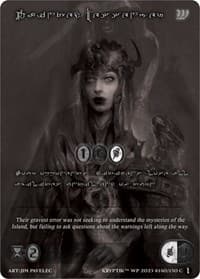 Tainted Messenger (Silver Kryptik Language) - Wicked Prophecy [Wave 1] (eBay Gen Con Exclusive) - Kryptik TCG card