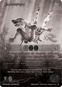 Zakonza (Silver Kryptik Language) - Wicked Prophecy [Wave 1] (eBay Gen Con Exclusive) - Kryptik TCG card