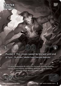 Zernix - Wicked Prophecy [Wave 1] (eBay Gen Con Exclusive) - Kryptik TCG card