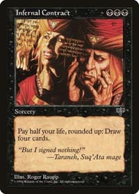 Infernal Contract - Mirage - Magic: The Gathering card