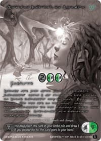 Ostara, Ritual of Spring (Silver Kryptik Language) - Wicked Prophecy [Wave 1] (eBay Gen Con Exclusive) - Kryptik TCG card