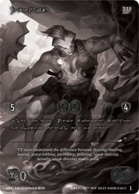Zernix (Silver Kryptik Language) - Wicked Prophecy [Wave 1] (eBay Gen Con Exclusive) - Kryptik TCG card