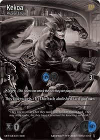 Kekoa - Wicked Prophecy [Wave 1] (eBay Gen Con Exclusive) - Kryptik TCG card