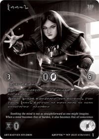 Muugl (Silver Kryptik Language) - Wicked Prophecy [Wave 1] (eBay Gen Con Exclusive) - Kryptik TCG card